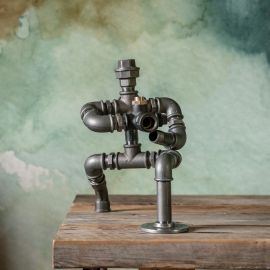 Rörfigur Fotografen stålgrå