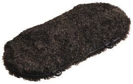 Fårskinnsöverdrag till armstöd Espresso 15x35cm