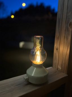 Bordslampa Glimt utomhus laddbar grön 21cm