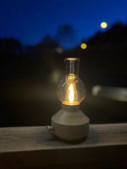 Bordslampa Glimt utomhus laddbar sand 21cm