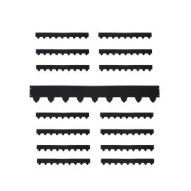 15-pack Gräskantlist svart byggbar 119cm