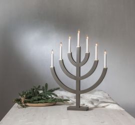 Anno Adventsljusstake 7L brun 71cm