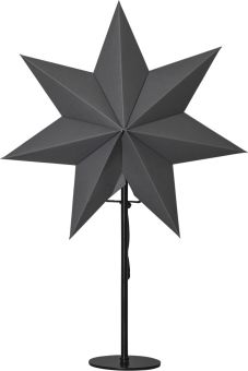 Mixa Adventsstjärna på fot grå 50cm