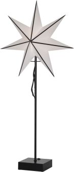 Astro Adventsstjärna på fot svart 74cm