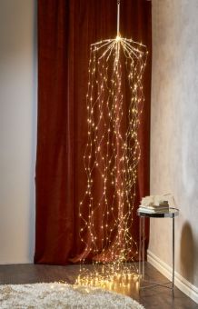 Dew drop Ljusslinga 600 LED silver 320cm
