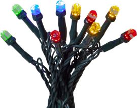 Diamond Ljusslinga utomhus multi grön 10m