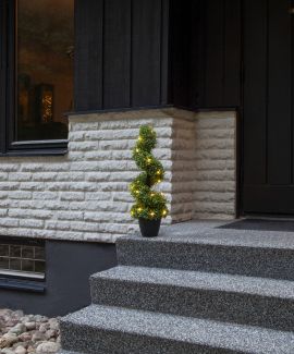 Buxbom Dekorationsträd 20LED grön 65cm 