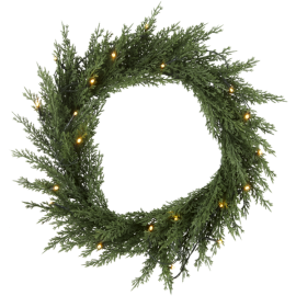 Thuja Dörrkrans grön LED 40cm 20LED