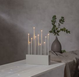 Buzz Adventsljusstake beige 43cm