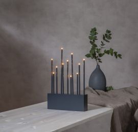 Buzz Adventsljusstake grå 43cm