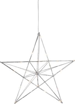 Line adventsstjärna inomhus krom 38cm