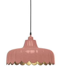 Wells Taklampa mellanrosa/guld 43cm