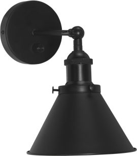 Vägglampa Anton svart dimbar 18cm