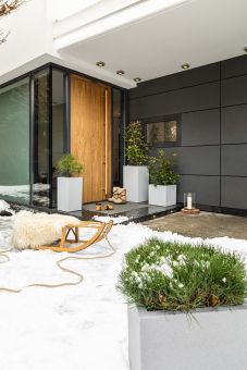 Självvattnande Kruka Canto Stone High 30 quartzvit H56cm