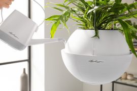 Självvattnande Hängampel Bola Color vit 32cm