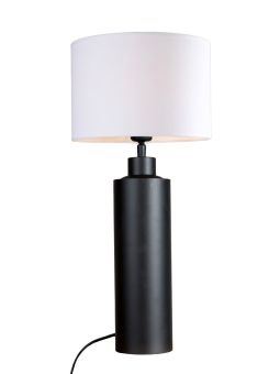 Solo Bordslampa matt svart/vit skärm 65cm