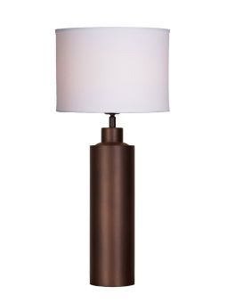 Solo Bordslampa antikbrun/vit skärm 57cm