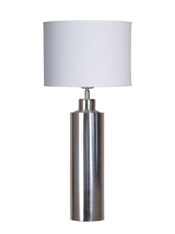 Solo Bordslampa krom/vit skärm 57cm