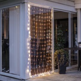 Sherrie Ljusgardin 200st varmvita LED höjd 2m