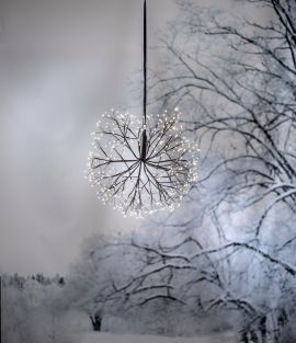 Stardust hängande dekoration 432LED svart 48cm