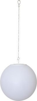 Globy Hängande Solcellsdekoration vit 30cm Star Trading
