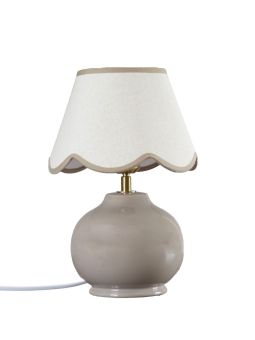 Nell Bordslampa nougatbeige keramik 34cm
