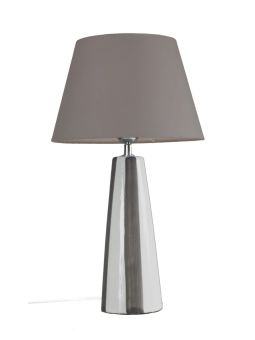 Leya bordslampa nougat/vit randig 54cm