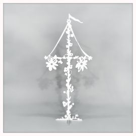 Midsommarstång Miss Sommar S vit 36cm