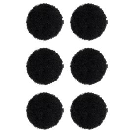 6-pack Fårskinnssits rund Curly svart 34cm Kampanj