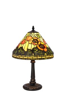 Vallmo Tiffany bordslampa 44cm