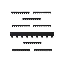 9-pack Gräskantlist svart byggbar 119cm