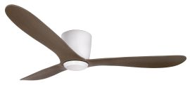 Takfläkt Cetus vit/mörk valnöt 132cm från Texa Design