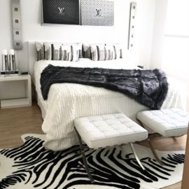 Premiumöverkast Smalspårig vit Pläd/dubbelsäng 260x260cm