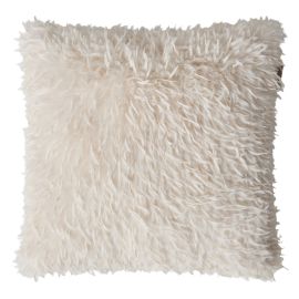 Kudde fjäderimitation Fay vit 45x45cm
