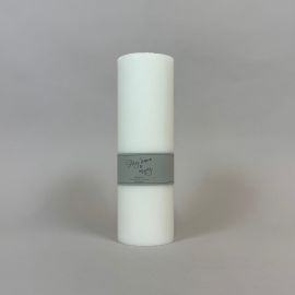 Trädgårdsljus Stay Home & Enjoy vit 30cm