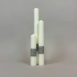 3-pack Ljusspira Stay Home & Enjoy vit 20/30/40cm