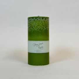 Trädgårdsljus Stay Home & Enjoy grön 20cm