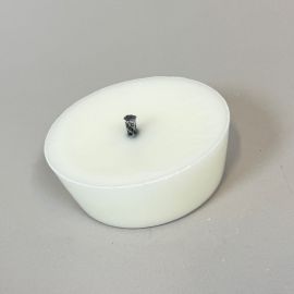 Flytljus för trädgård Stay Home & Enjoy vit