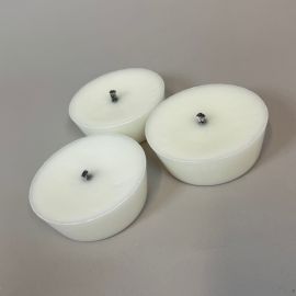 3-pack Flytljus för trädgård Stay Home & Enjoy vit