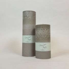 2-pack Trädgårdsljus Stay Home & Enjoy mullvad 20/30cm