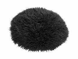 Fårskinnskudde Sheila Black Diam 40cm