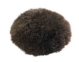 Fårskinnskudde Sheila Mocha Diam 40cm