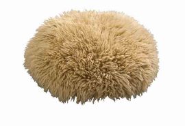 Fårskinnskudde Sheila Honey Diam 40cm