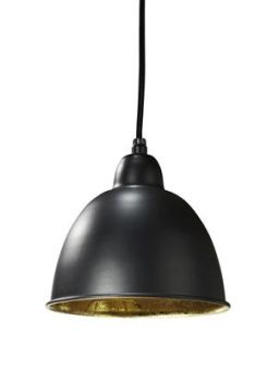 Chicago Taklampa svart/guld 18 cm