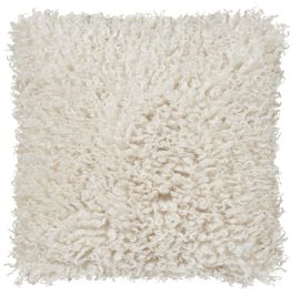 Fårskinnskudde imitation Wooly ljusbeige 45x45cm