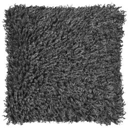 Fårskinnskudde imitation Wooly grå 45x45cm