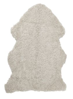 Skinnwille korthårigt fårskinn Curly sand 95cm