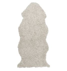 Skinnwille korthårigt fårskinn Curly sand 135cm
