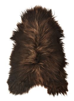 Skinnwille isländskt fårskinnsfäll Molly naturbrun 90cm