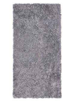 Skinnwille Fårskinnspanel B:60cm L:120cm, charcoal/grå